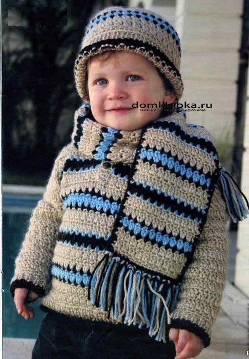 Детский шарф спицами: вязание разными способами