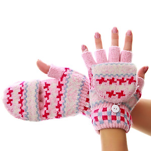 Варежки-перчатки для девочек