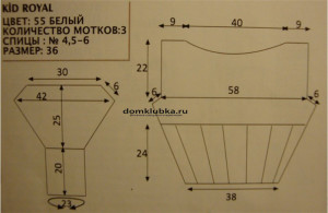 Схема вязания кофты
