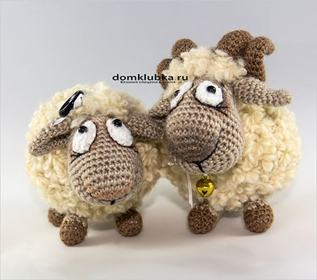 Оригинальные вязаные овечки