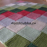 плед из квадратиков Красивый плед из квадратиков