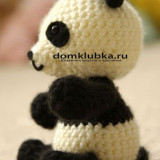 вязаная панда амигуруми