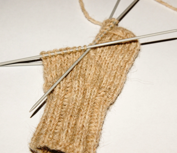 Вязание носочка