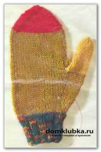 Как вязать детские рукавицы